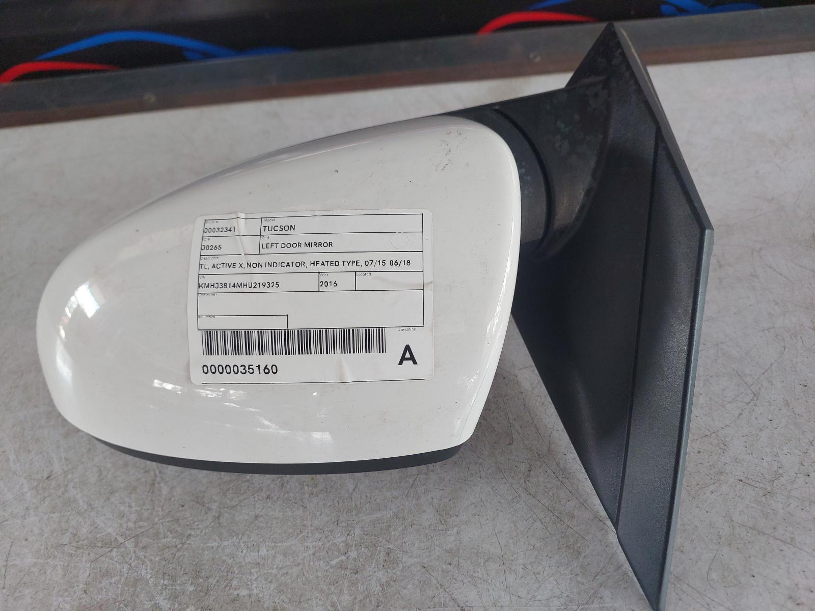 2016 Hyundai Tucson Left Door Mirror View Auto part Left Door Mirror Hyundai Tucson 2016
