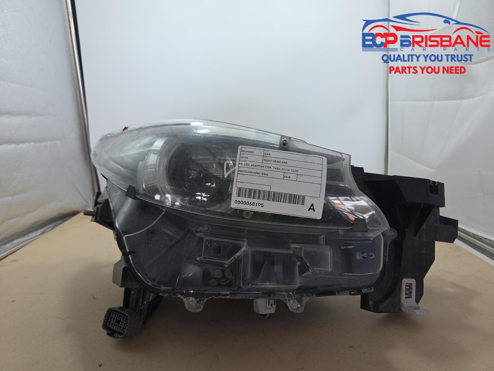 2018 Mazda Cx9 Right Headlamp View Auto part Right Headlamp Mazda Cx9 2018